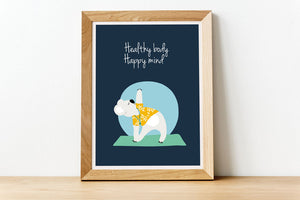Open image in slideshow, Rainbow Gum Character Print with Mantra
